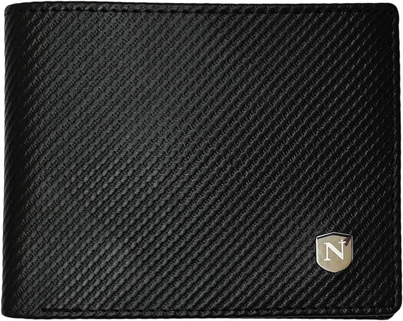 Natucci Black Leather Wallet - NTW04 - Image 1